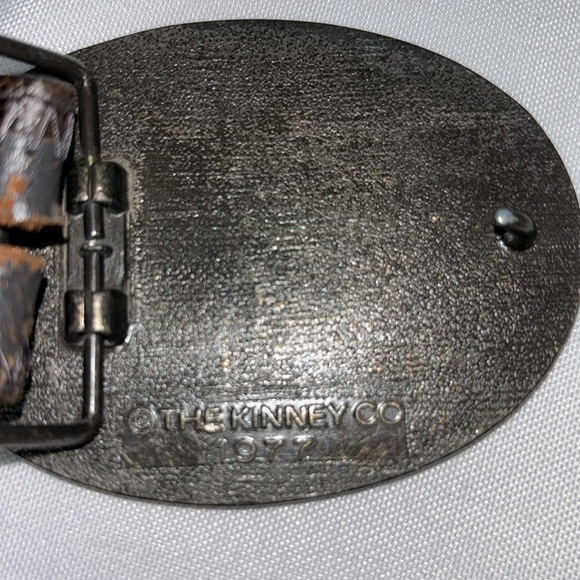 Vtg Fort Worth Leather Men's Brown Patterned Leather Belt, 51411 Size 40 - Picture 10 of 12